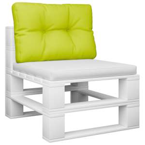 Poduška na palety jasně zelená 60 x 40 x 12 cm textil - obrázek 3