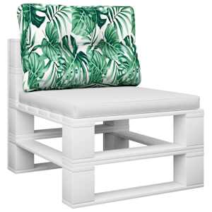 Poduška na palety vzor listů 60 x 40 x 12 cm textil - obrázek 3