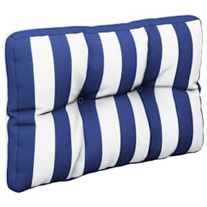 Poduška na palety modré a bílé pruhy 60 x 40 x 12 cm textil - obrázek 4