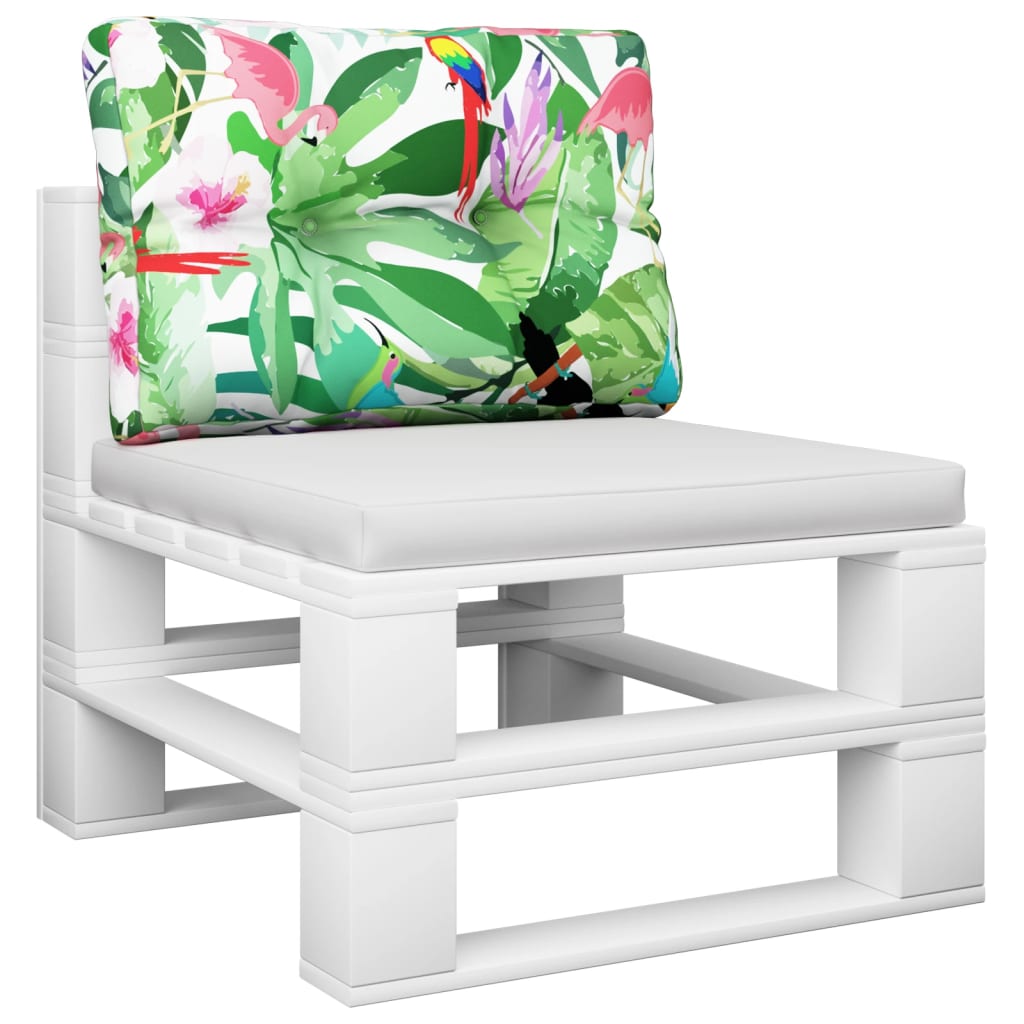 vidaXL Palletkussen 60x40x12 cm stof meerkleurig afbeelding