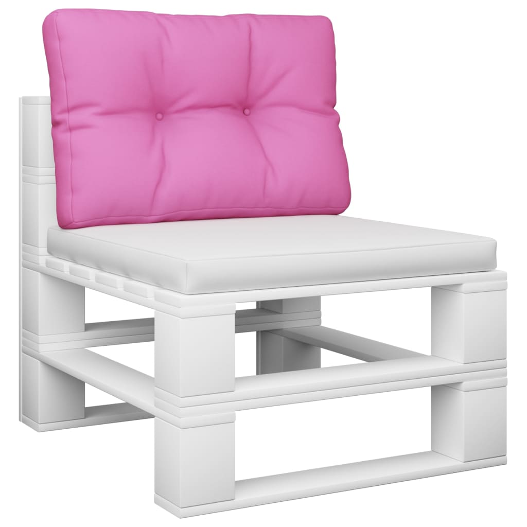 vidaXL Pernă de canapea din paleți, roz, 60x40x12 cm, textil