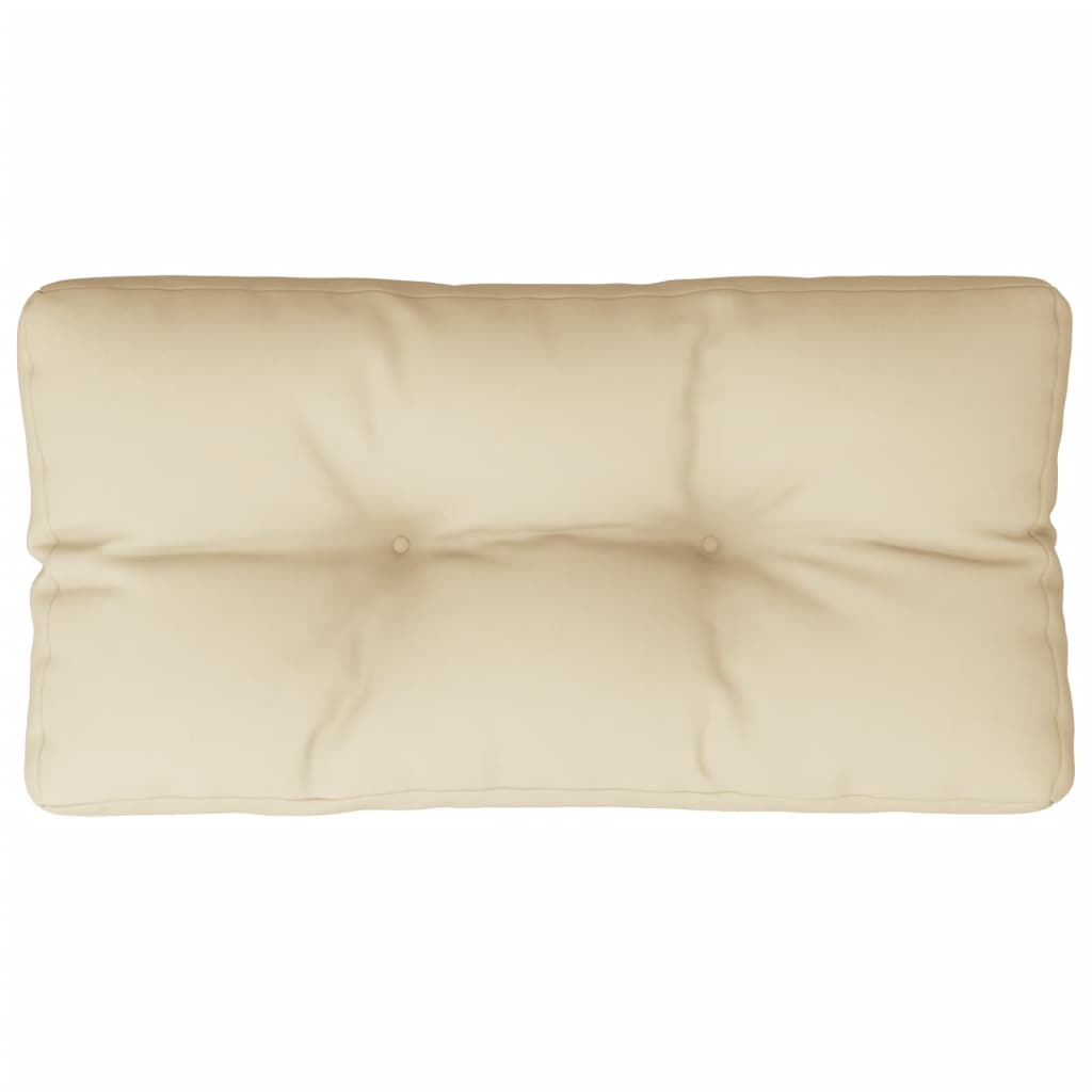 vidaXL Poduška na palety béžová 70 x 40 x 12 cm textil