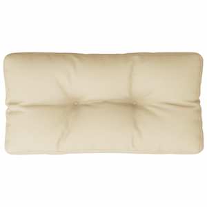 Poduška na palety béžová 70 x 40 x 12 cm textil - obrázek 2