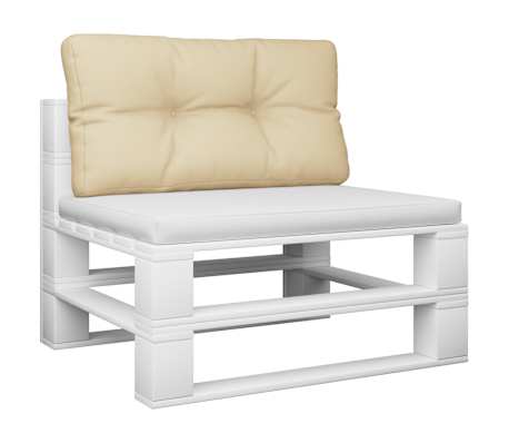 vidaXL Μαξιλάρι Παλέτας Μπεζ 70 x 40 x 12 εκ. Υφασμάτινο