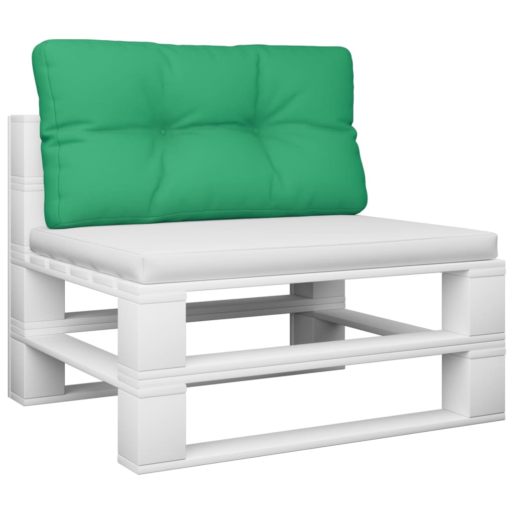 vidaXL Palletkussen 70x40x12 cm stof groen afbeelding