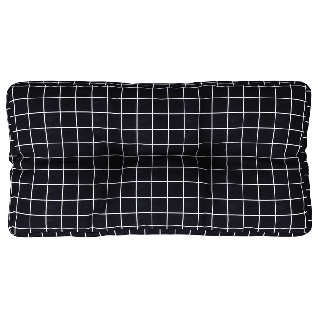 E-shop vidaXL Poduška na paletovú pohovku čierna kocková 70x40x12 cm látka