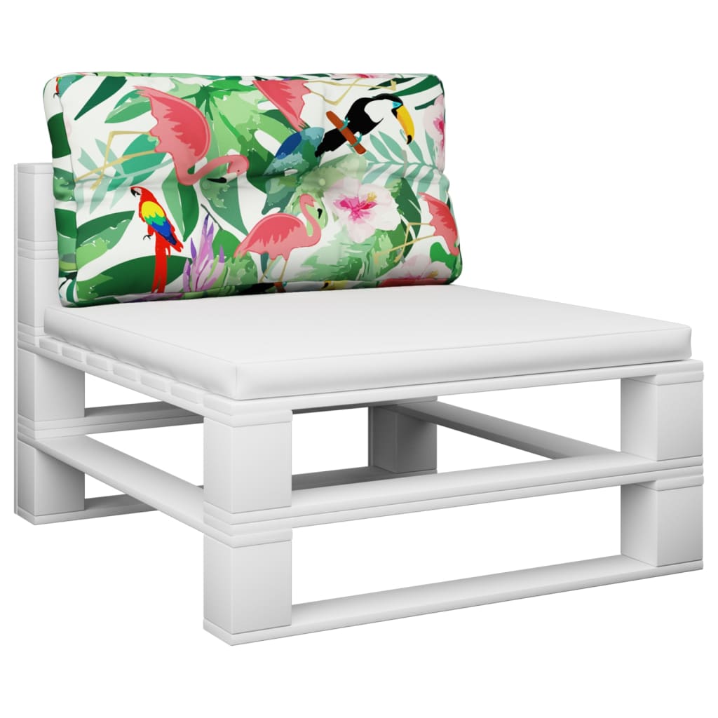 vidaXL Palletkussen 70x40x12 cm stof meerkleurig afbeelding