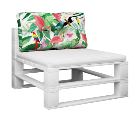 vidaXL Coussin de palette multicolore 70x40x12 cm tissu