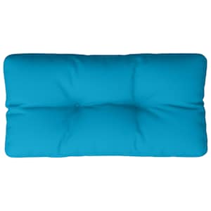 Poduška na palety světle modrá 80 x 40 x 12 cm textil - obrázek 2