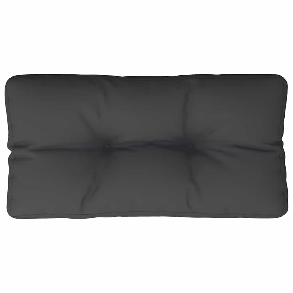 vidaXL Poduška na palety černá 80 x 40 x 12 cm textil