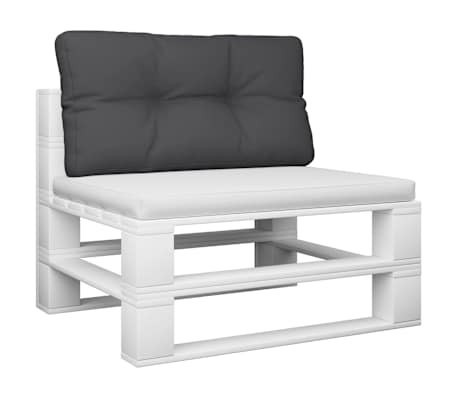 vidaXL パレットクッション ブラック 80x40x12 cm ファブリック