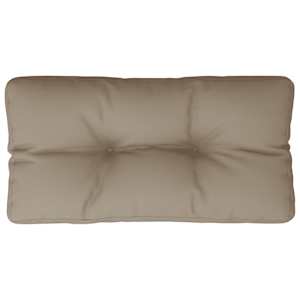 Poduška na palety taupe 80 x 40 x 12 cm textil - obrázek 2