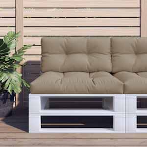 Blazina za kavč iz palet taupe 80x40x12 cm