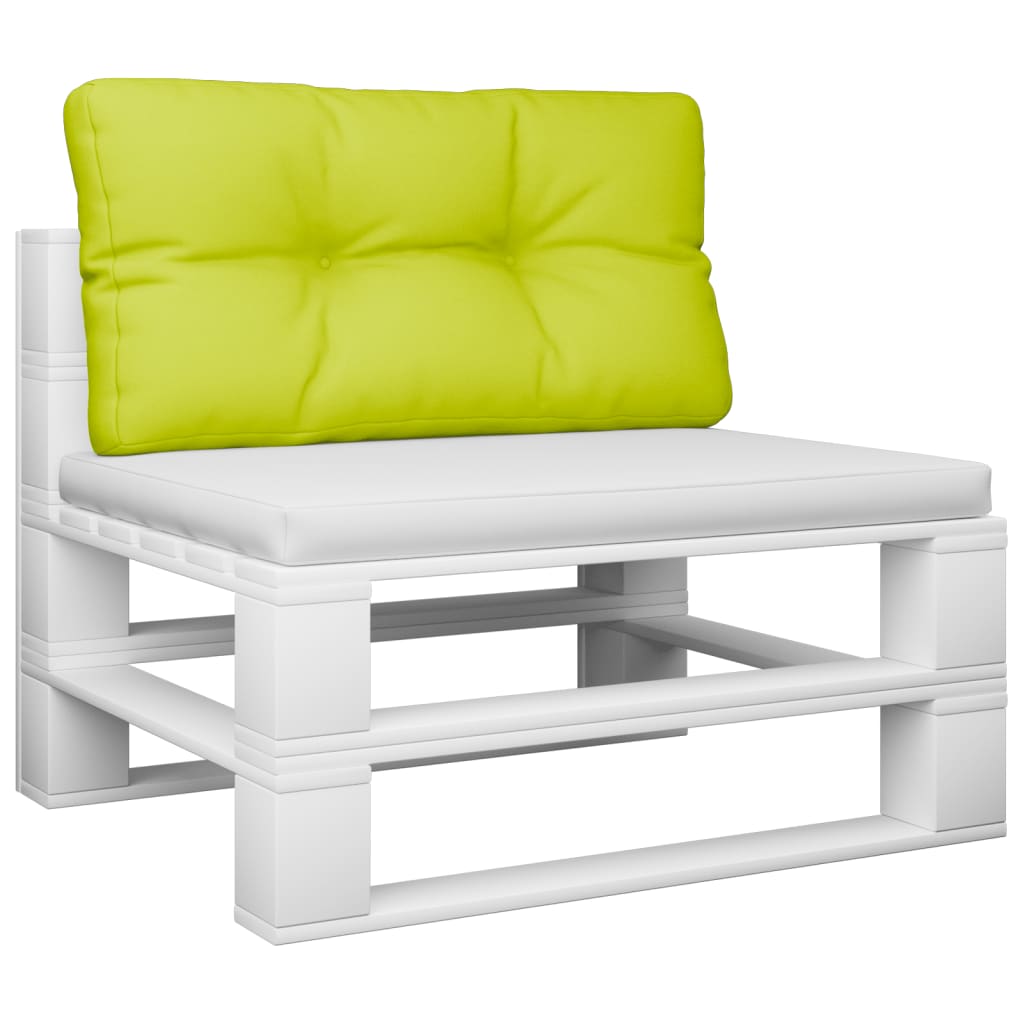 vidaXL Palletkussen 80x40x12 cm stof heldergroen afbeelding