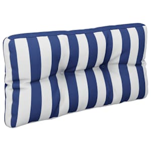 Poduška na palety modré a bílé pruhy 80 x 40 x 12 cm textil - obrázek 4