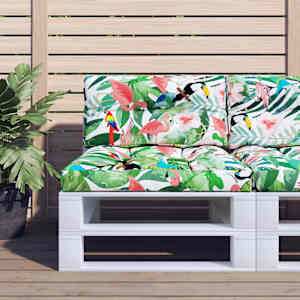 Poduška na palety vícebarevná 80 x 40 x 12 cm textil - obrázek 1