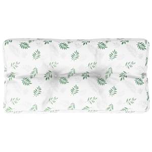 Poduška na palety vzor listů 80 x 40 x 12 cm textil - obrázek 2