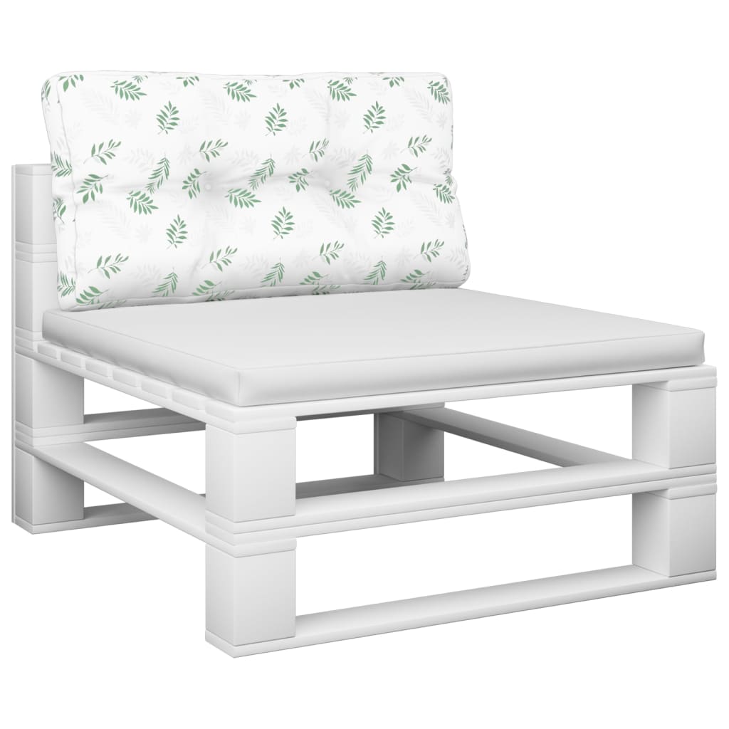 Thumbnail - vidaXL Palettenkissen Blattmuster 80x40x12 cm Stoff