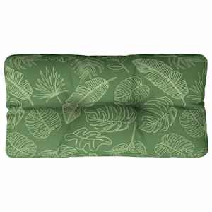 Poduška na palety vzor listů 80 x 40 x 12 cm textil - obrázek 2