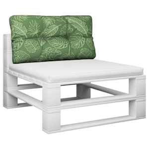 Poduška na palety vzor listů 80 x 40 x 12 cm textil - obrázek 3