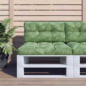 Poduška na palety vzor listů 80 x 40 x 12 cm textil - obrázek 1