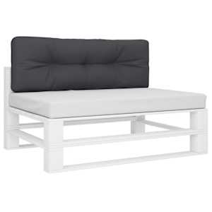 Poduška na palety antracitová 120 x 40 x 12 cm textil - obrázek 3