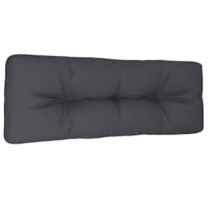Poduška na palety antracitová 120 x 40 x 12 cm textil - obrázek 4