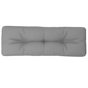 Poduška na palety šedá 120 x 40 x 12 cm textil - obrázek 2