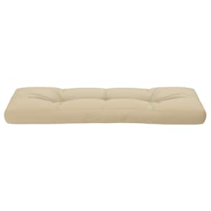 Poduška na palety béžová 120 x 40 x 12 cm textil - obrázek 5