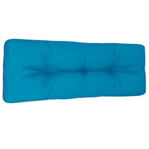 Poduška na palety světle modrá 120 x 40 x 12 cm textil - obrázek 4
