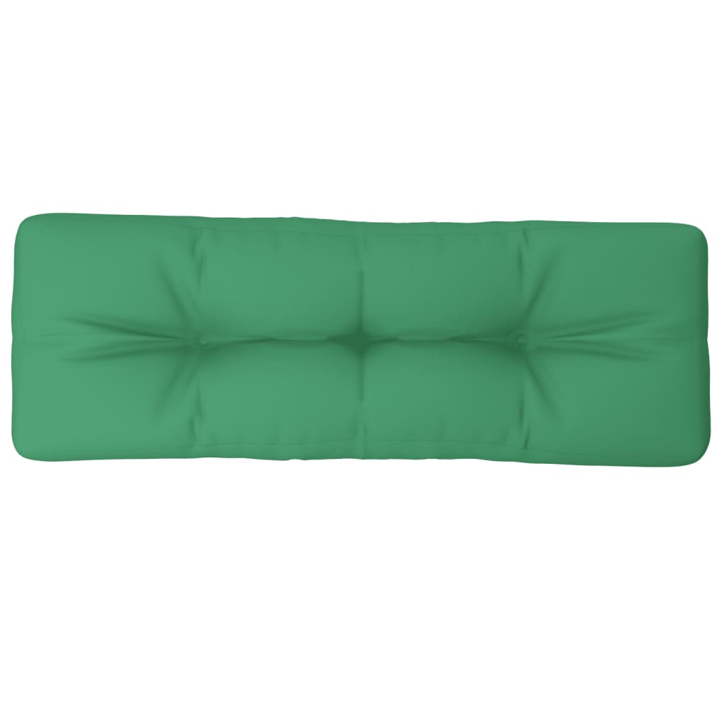 vidaXL Podložka na paletový nábytok, zelená 120x40x12 cm, látka