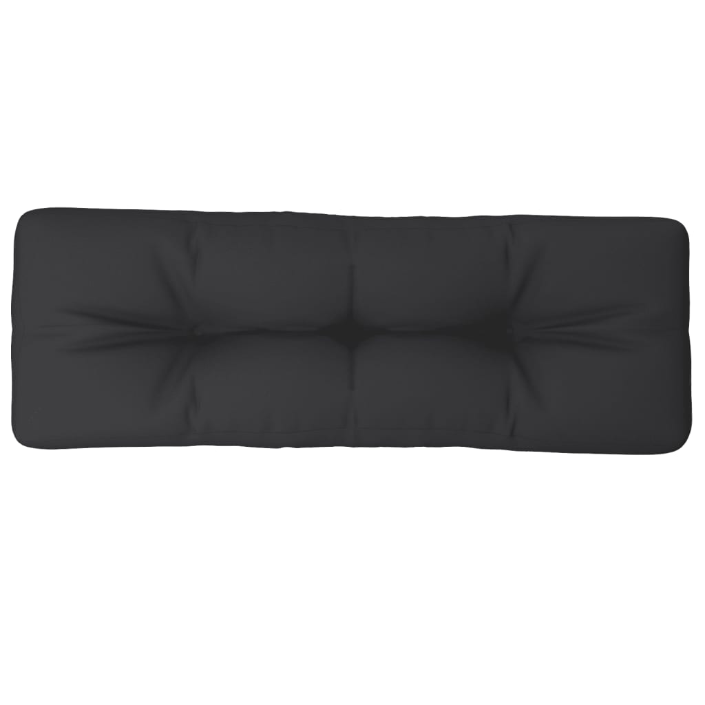 vidaXL Podložka na paletový nábytok, čierna 120x40x12 cm, látka