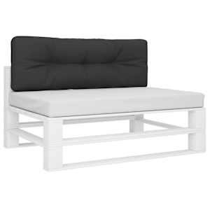 Poduška na palety černá 120 x 40 x 12 cm textil - obrázek 3