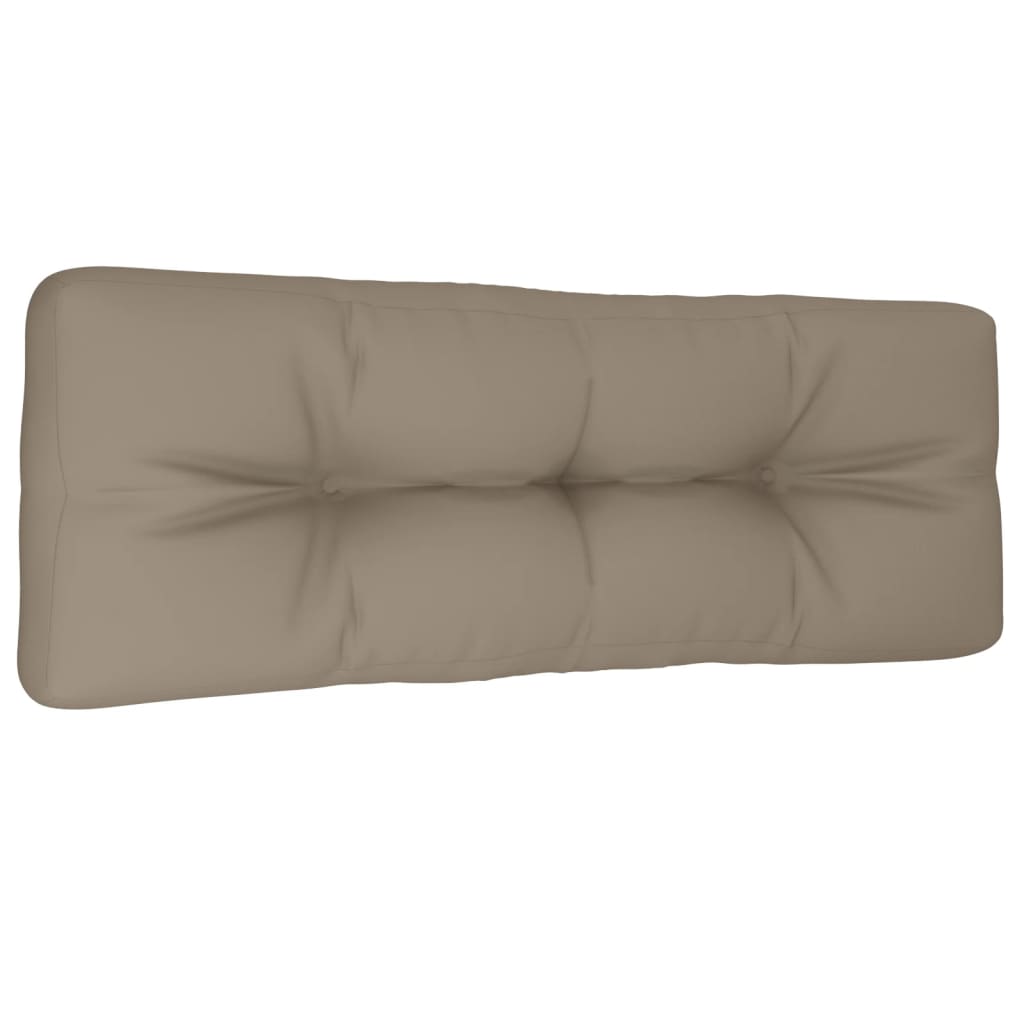 vidaXL Palletkussen 120x40x12 cm stof taupe, foto 2