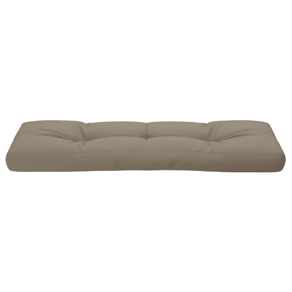 vidaXL Palletkussen 120x40x12 cm stof taupe, foto 4