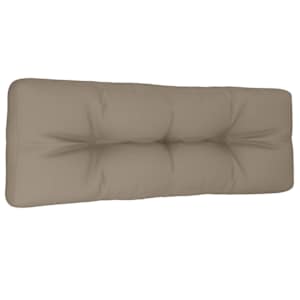 Poduška na palety taupe 120 x 40 x 12 cm textil - obrázek 4