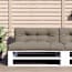  vidaXL tópszínű szövet raklappárna 120 x 40 x 12 cm termék 2. képe