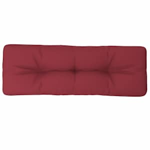 Poduška na palety vínová 120 x 40 x 12 cm textil - obrázek 2