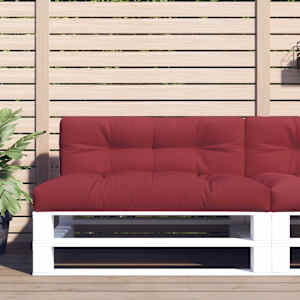 Poduška na palety vínová 120 x 40 x 12 cm textil - obrázek 1