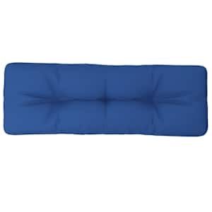 Poduška na palety královsky modrá 120 x 40 x 12 cm textil - obrázek 2