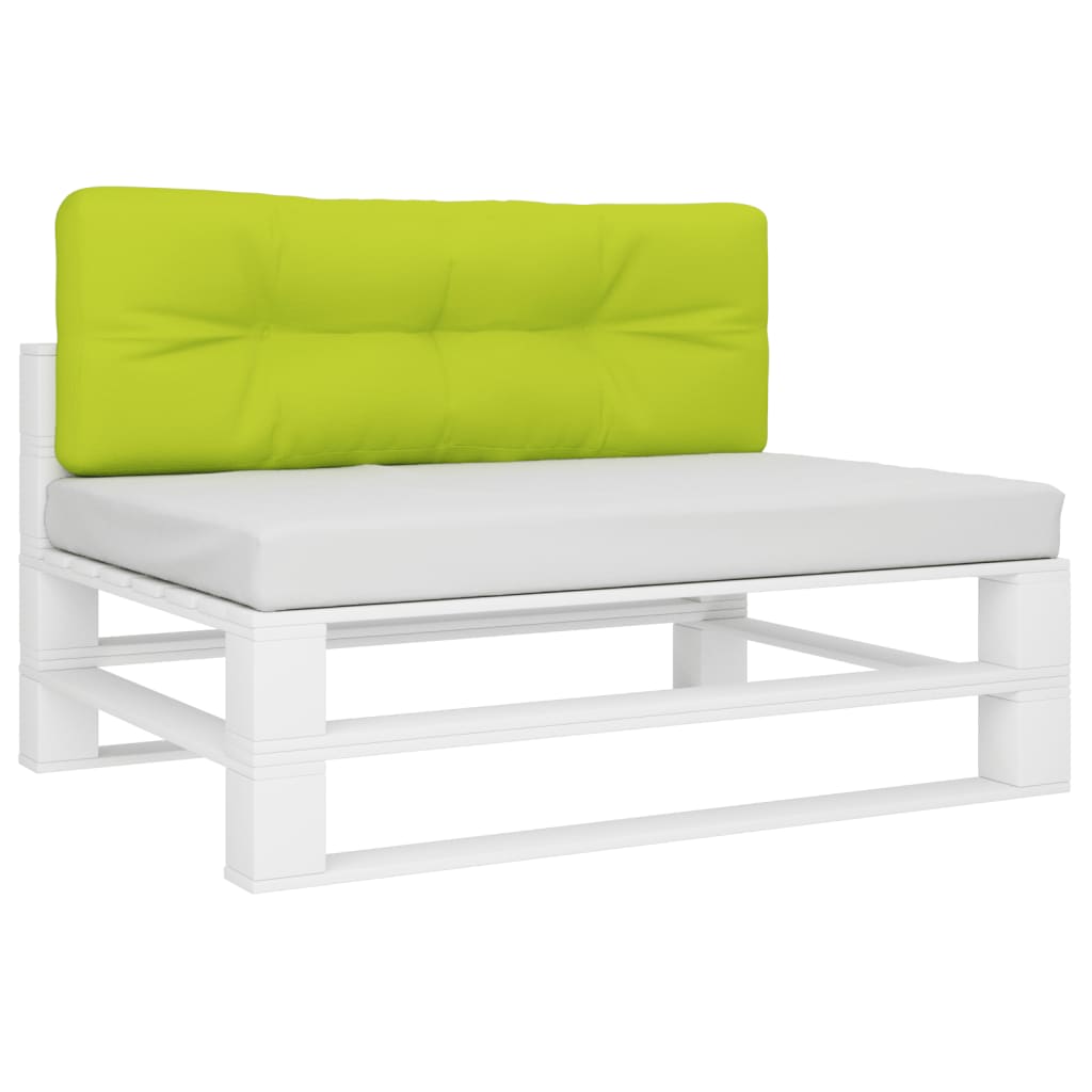 vidaXL Palletkussen 120x40x12 cm stof heldergroen afbeelding