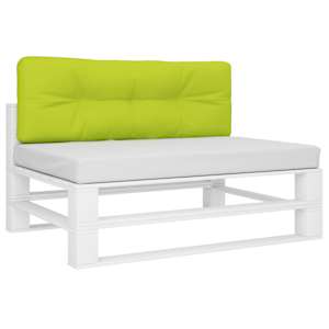 Poduška na palety jasně zelená 120 x 40 x 12 cm textil - obrázek 3
