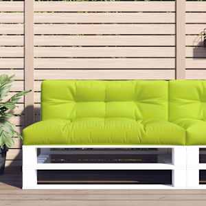 Poduška na palety jasně zelená 120 x 40 x 12 cm textil - obrázek 1
