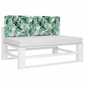 Poduška na palety vzor listů 120 x 40 x 12 cm textil - obrázek 3