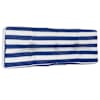 vidaXL euroaluse istmepadi, sinise/valge triibuline, 120x40x12 cm