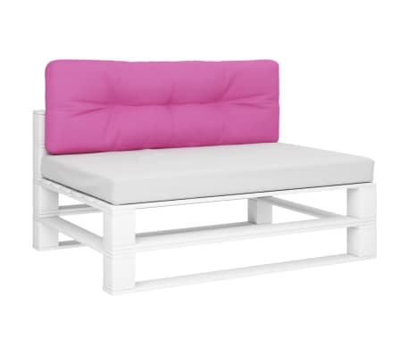 vidaXL Coussin de palette rose 120x40x12 cm tissu