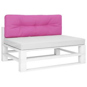 Poduška na palety růžová 120 x 40 x 12 cm textil - obrázek 3