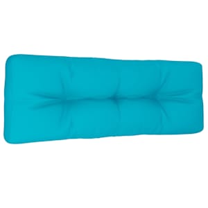 Poduška na palety tyrkysová 120 x 40 x 12 cm textil - obrázek 2