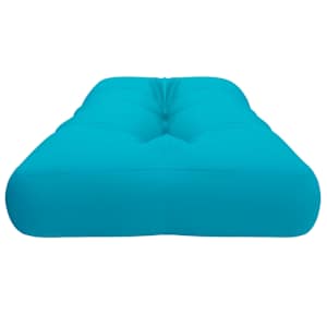 Poduška na palety tyrkysová 120 x 40 x 12 cm textil - obrázek 6