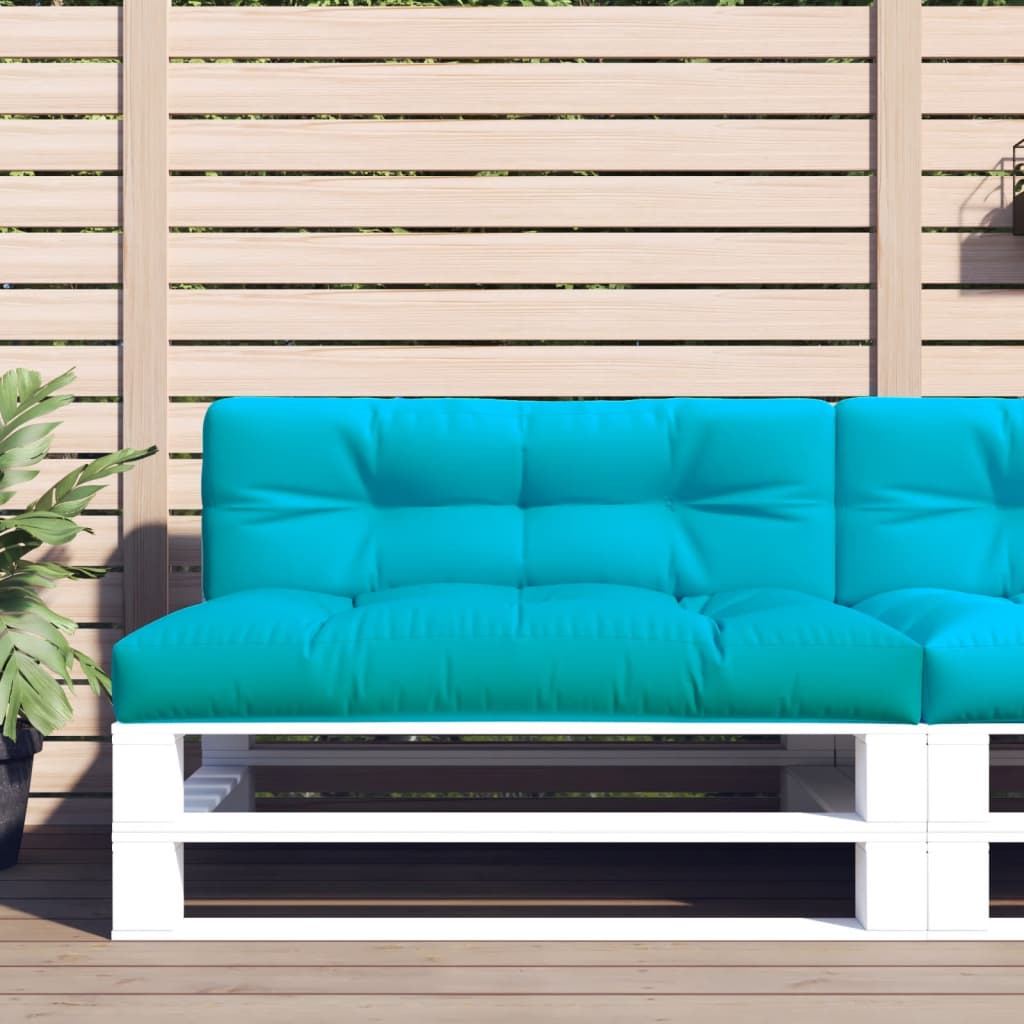 vidaXL hynde til pallesofa 120x40x12 cm stof turkis
